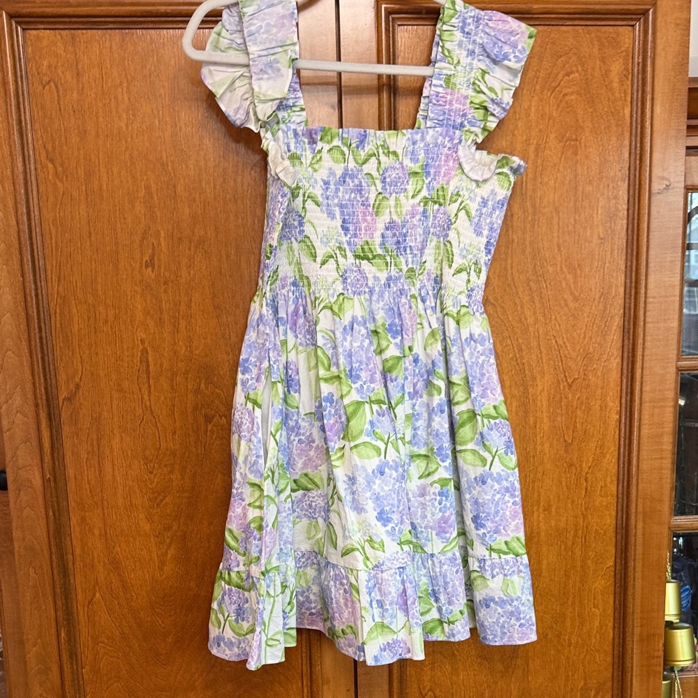 Hill House The Elizabeth Nap Dress, Blue Hydrangea Cotton - Picture 2 of 5